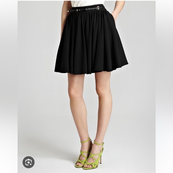 NWOT Reiss Alana full gathered skirt in black - Picture 1 of 7